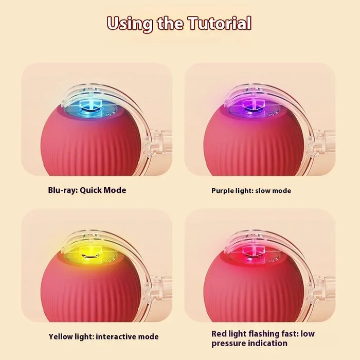 Smart Auto Rolling Cat Ball Toy – Interactive USB Rechargeable Teaser for Playful Kitties - Samanta Factory