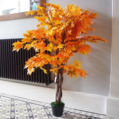 125cm Orange Maple Acer Extra Large Artificial Tree - Samanta Factory