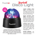 Powertron Starball Disco Light | Compact and portable, Multi-coloured light - Samanta Factory